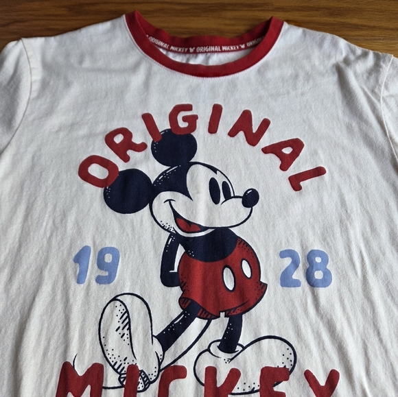 Walt Disney Worldl Mickey Mouse Ringer T-Shirt Oversized Large - Picture 3 of 5